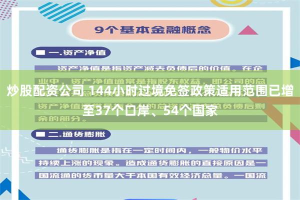 炒股配资公司 144小时过境免签政策适用范围已增至37个口岸、54个国家