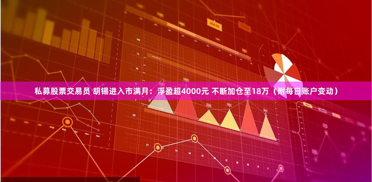 私募股票交易员 胡锡进入市满月：浮盈超4000元 不断加仓至18万（附每日账户变动）