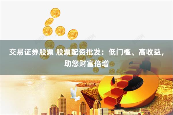 交易证券股票 股票配资批发：低门槛、高收益，助您财富倍增